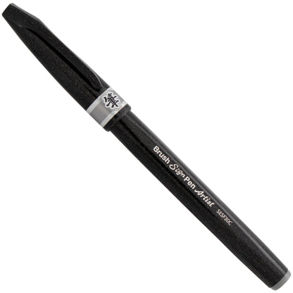 Pentel Arts Sign Pen Micro Brush, Gray Ink (SESF30C-N)