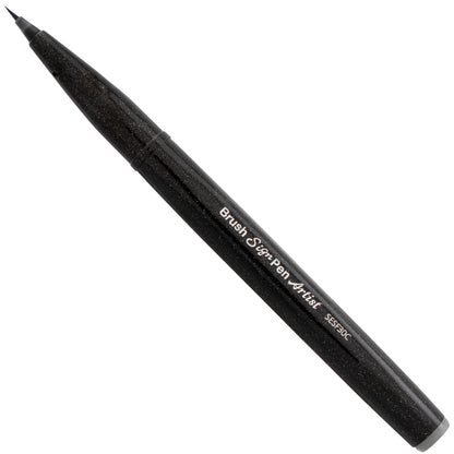 Pentel Arts Sign Pen Micro Brush, Gray Ink (SESF30C-N)