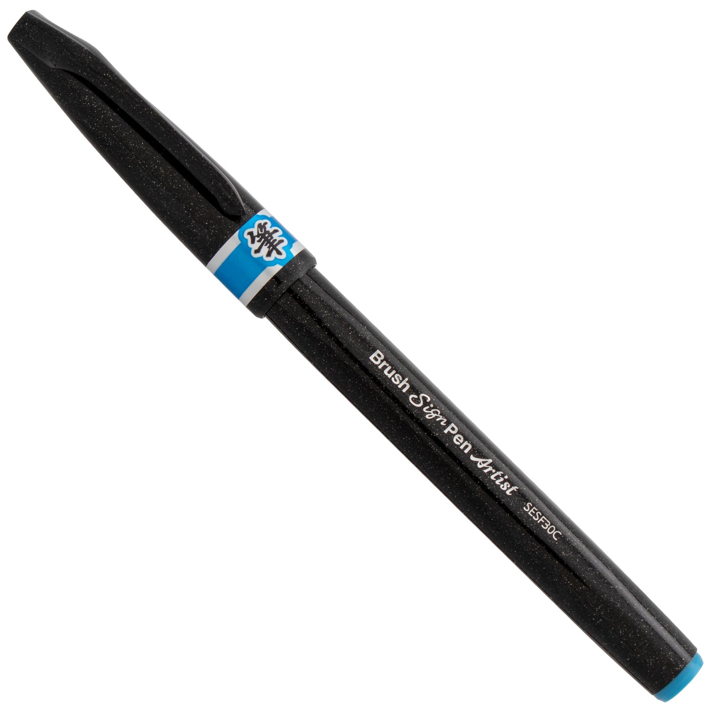 Pentel Arts Sign Pen Micro Brush, Sky Blue Ink (SESF30C-S)