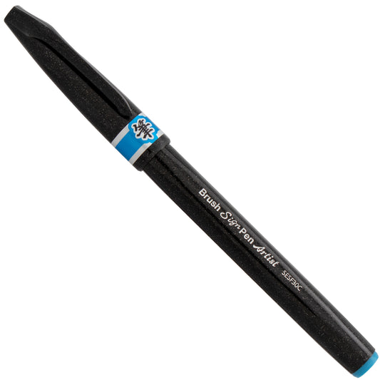 Pentel Arts Sign Pen Micro Brush, Sky Blue Ink (SESF30C-S)