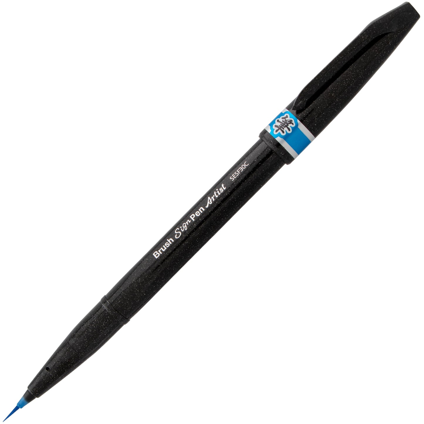 Pentel Arts Sign Pen Micro Brush, Sky Blue Ink (SESF30C-S)