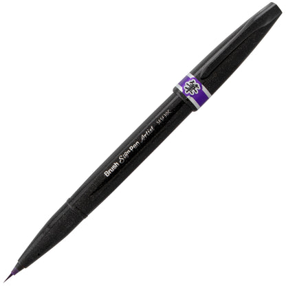 Pentel Arts Sign Pen Micro Brush, Violet Ink (SESF30C-V)