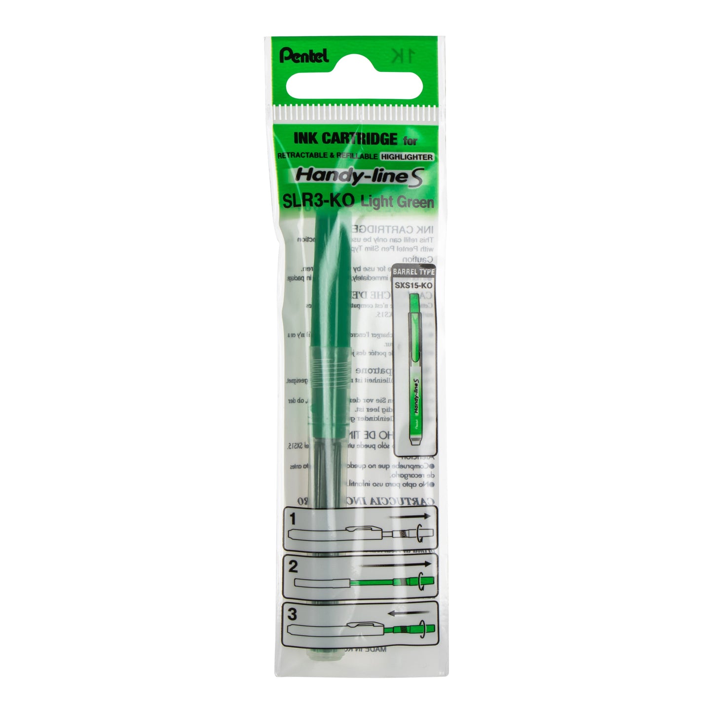 Refill for Handy-Line S Highlighter, lime green Ink (SLR3-K)