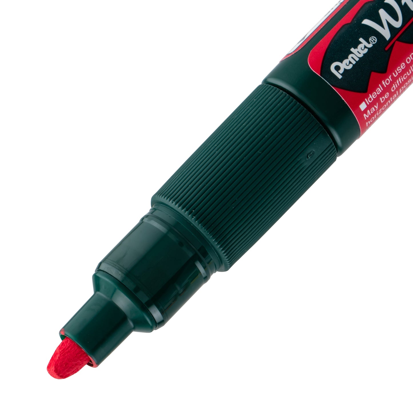 Pentel Arts Wet Erase Chalk Marker, Chisel Tip, Red Ink (SMW26-B)