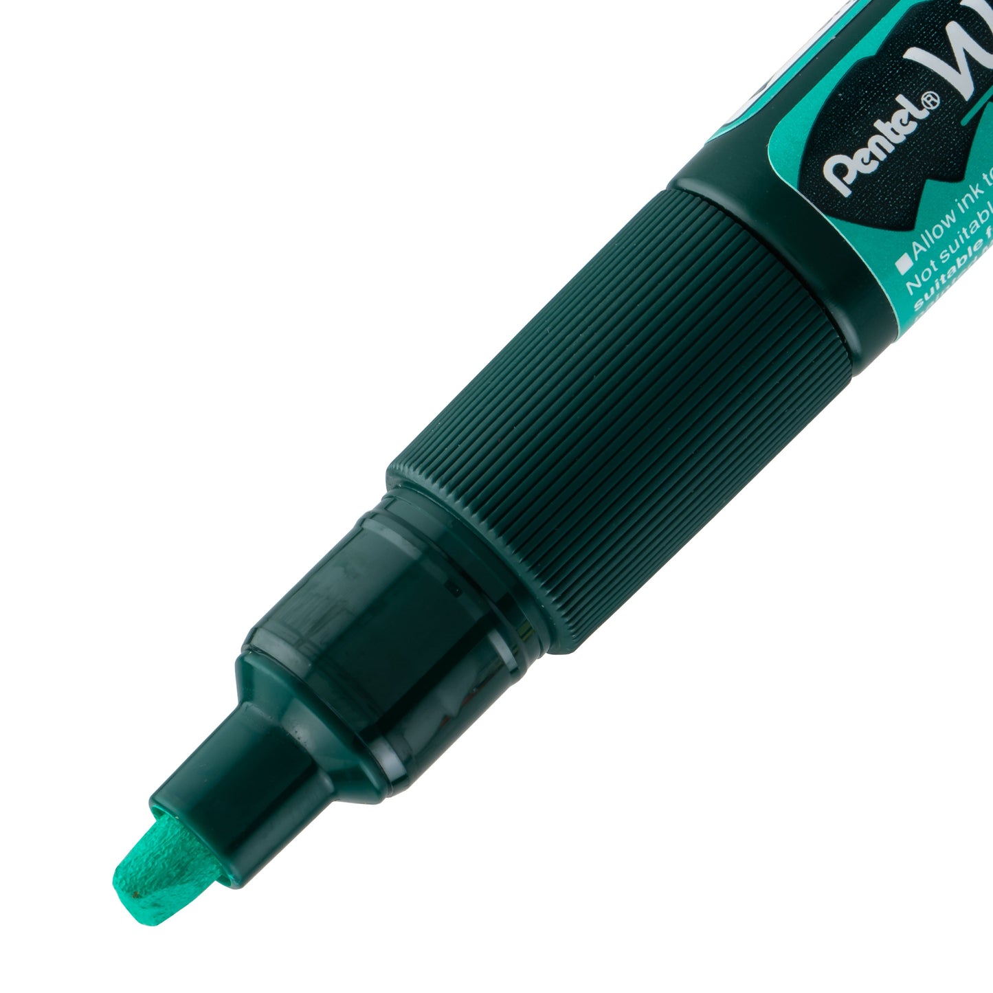 Pentel Arts Wet Erase Chalk Marker, Chisel Tip, Green Ink (SMW26-D)