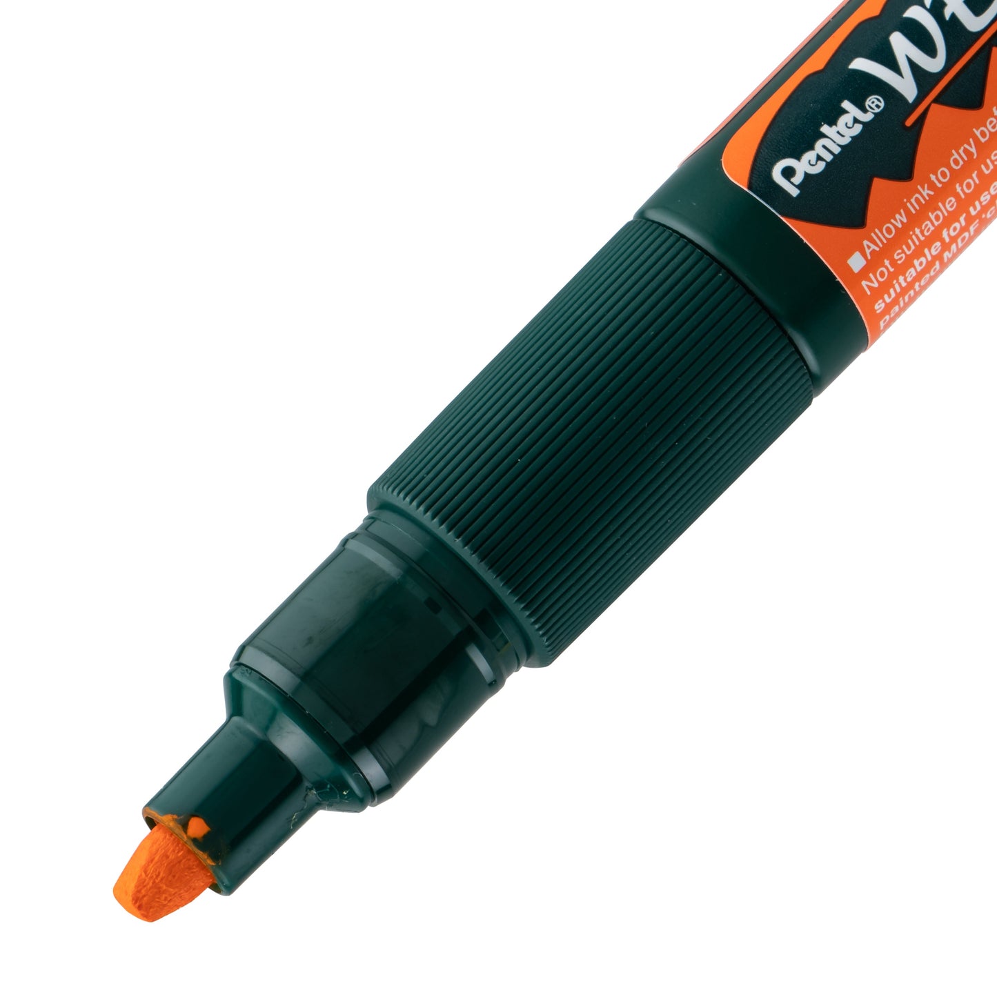 Pentel Arts Wet Erase Chalk Marker, Chisel Tip, Orange Ink (SMW26-F)