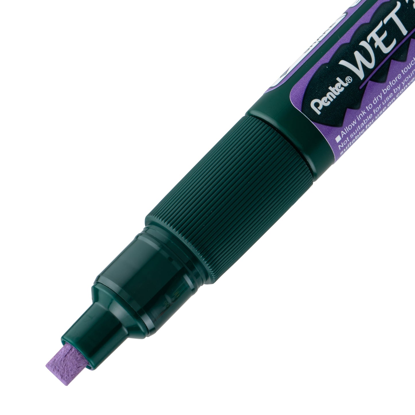 Pentel Arts Wet Erase Chalk Marker, Chisel Tip, Violet Ink (SMW26-V)