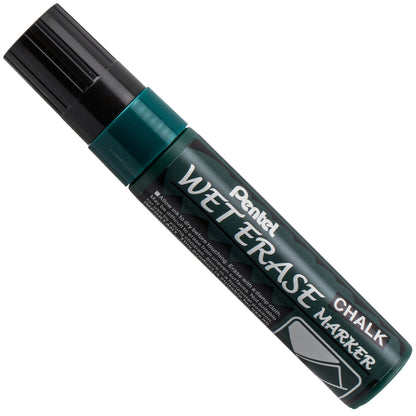 Pentel Arts Wet Erase Chalk Marker, Jumbo Tip, Black Ink (SMW56-A)