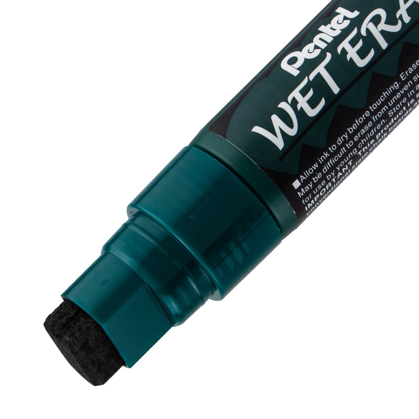 Pentel Arts Wet Erase Chalk Marker, Jumbo Tip, Black Ink (SMW56-A)