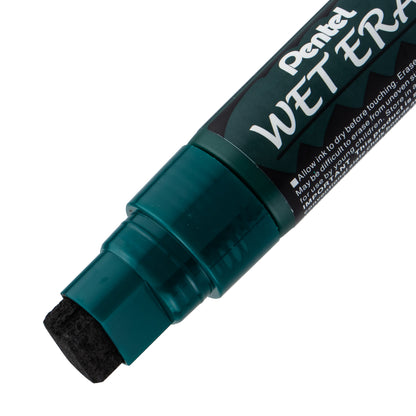 Pentel Arts Wet Erase Chalk Marker, Jumbo Tip, Black Ink (SMW56-A)
