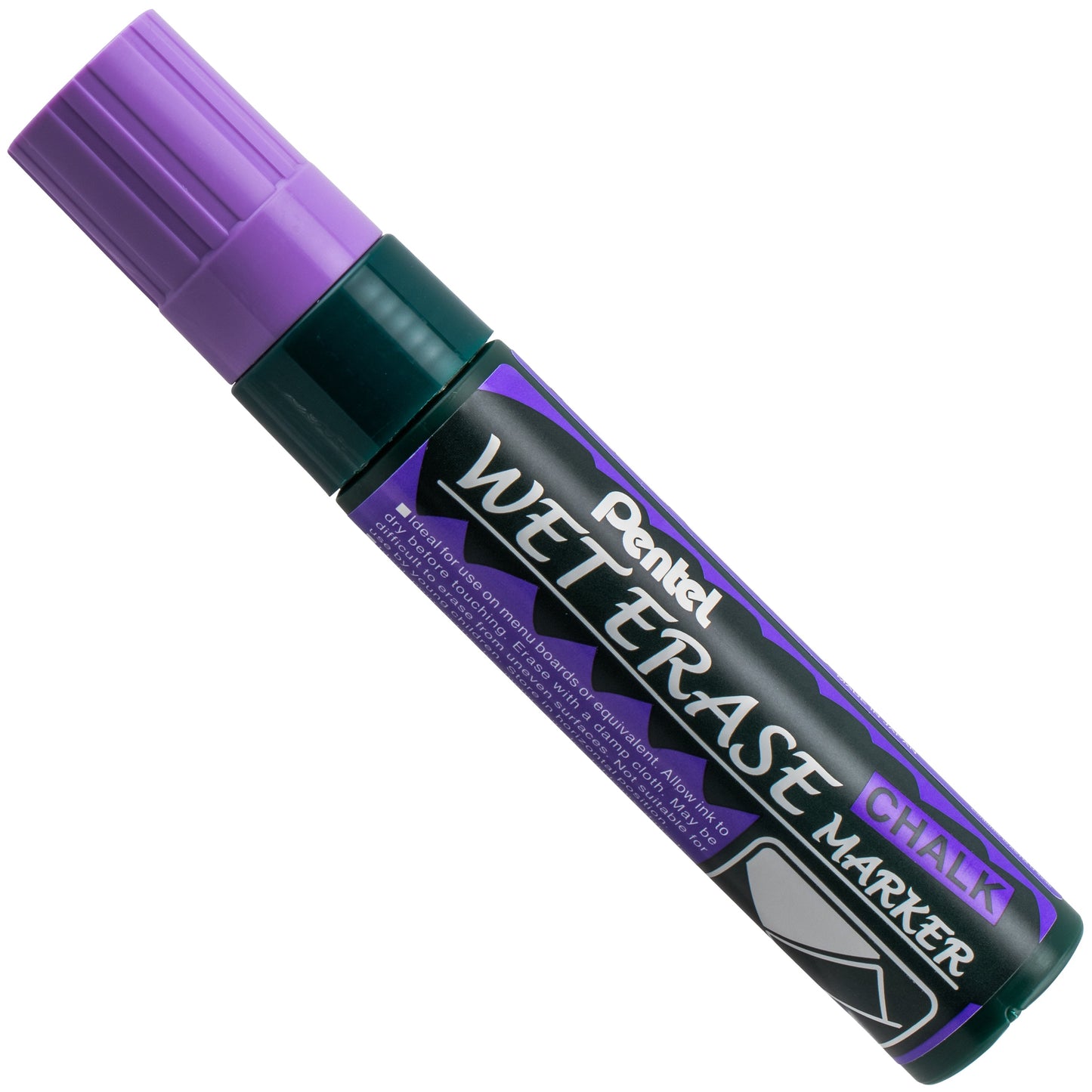 Pentel Arts Wet Erase Chalk Marker, Jumbo Tip, Violet Ink (SMW56-V)
