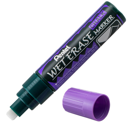 Pentel Arts Wet Erase Chalk Marker, Jumbo Tip, Violet Ink (SMW56-V)