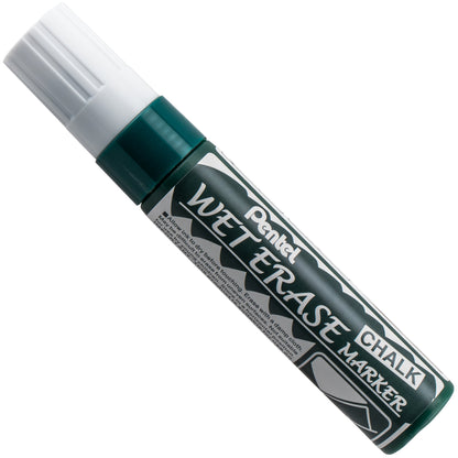 Pentel Arts Wet Erase Chalk Marker, Jumbo Tip, White Ink (SMW56-W)