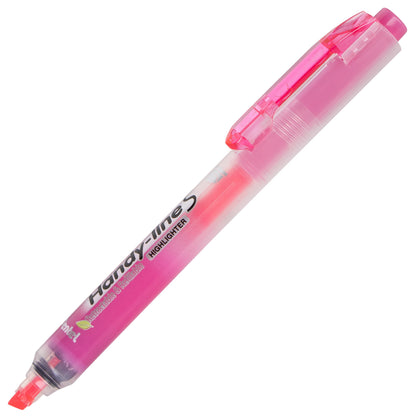 Handy-Line S Retractable & Refillable Highlighter, Chisel Tip, Pink Ink (SXS15-P)