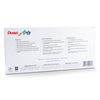 Pentel Arts Water Colors Assorted Colors, 24-Pk (WFRS-24)
