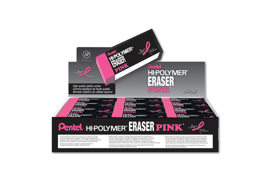 PINK BCA Hi-Polymer Block Eraser, Large Pink (ZEH-10BC)