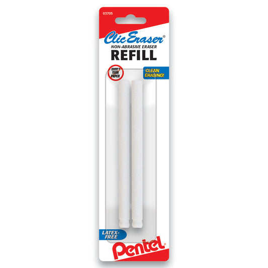 Refill Eraser For Clic Eraser 2-Pk (ZER2BP-K6)