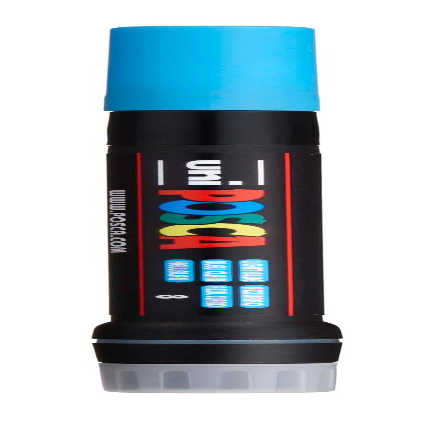 uni® POSCA PCF-350 Water-Based Paint Markers, Brush Tip (1-10mm), Light Blue